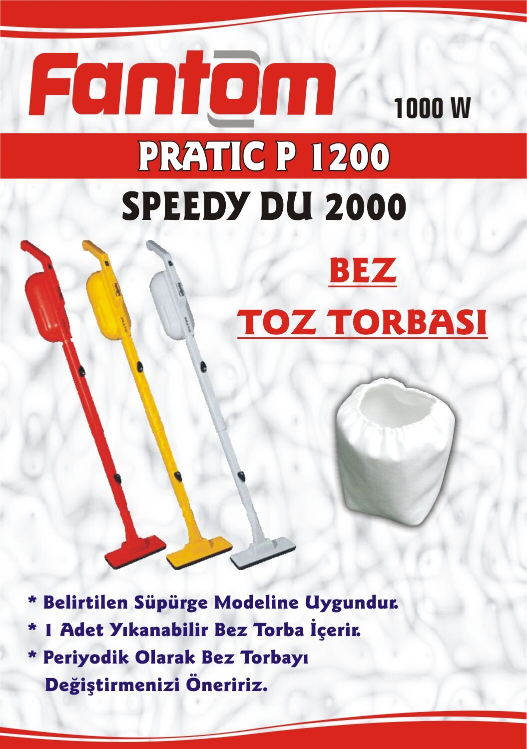 Fantom Pratik P1200 Toz Torbası (10 Adet)